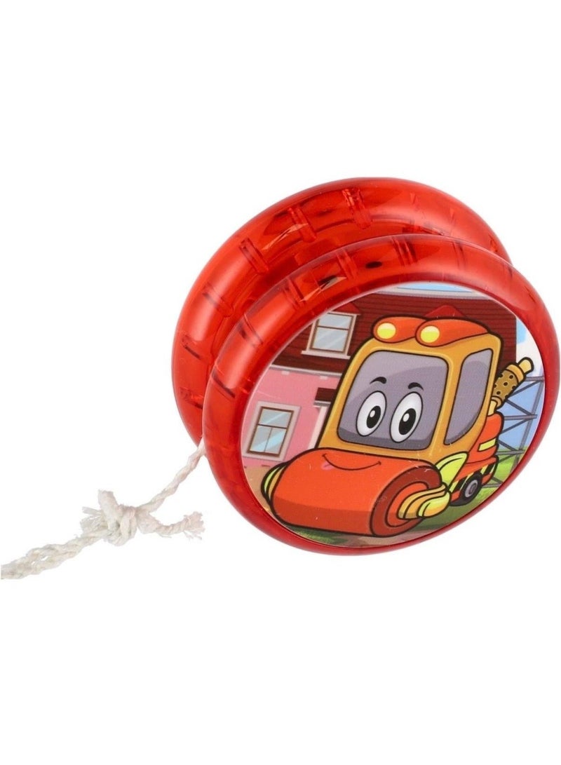 توي لاند مجموعة يويو للأطفال مكونة من 6 قطع - مركبات كرتونية - ألوان متنوعة. - Image 4